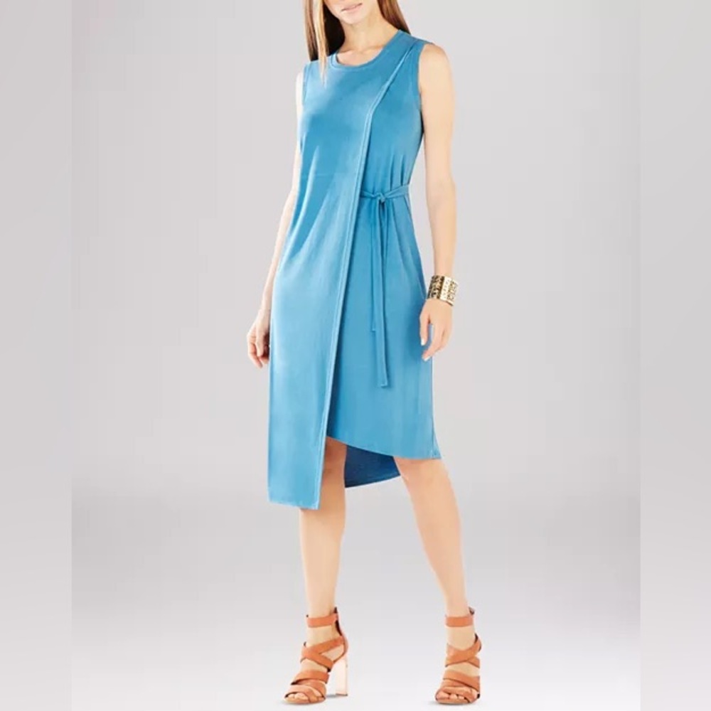 BCBGMAXAZRIA Arissa Asymmetric Overlay Dress